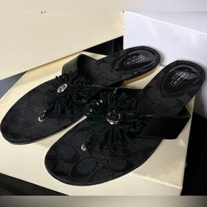 Coach sandals size 10 never worn